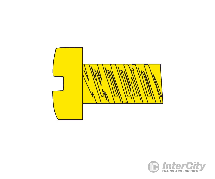Woodland Scenics 834 Hob-Bits(R) 2-56 Fillister Head Screws - Brass Pkg(5) -- 1/4’ Long Hardware