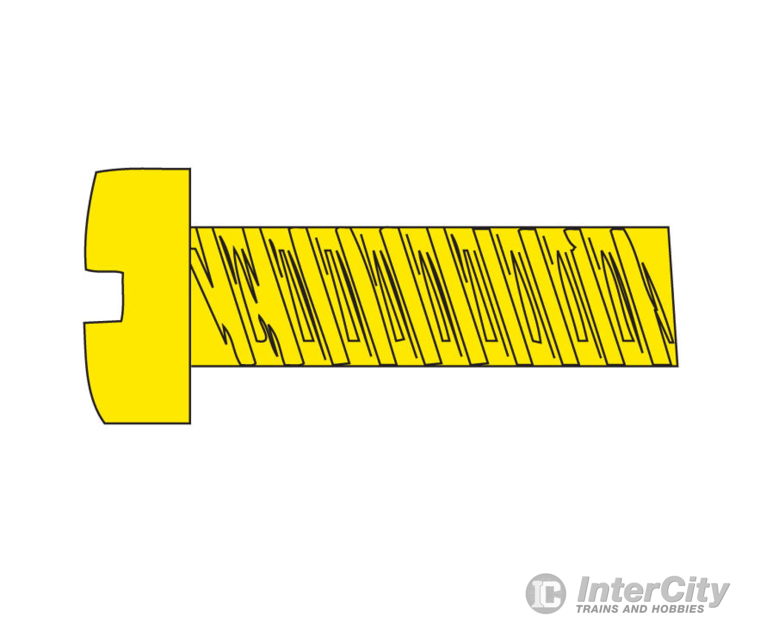 Woodland Scenics 836 Hob-Bits(R) 2-56 Fillister Head Screws - Brass Pkg(5) -- 1/2’ Long Hardware