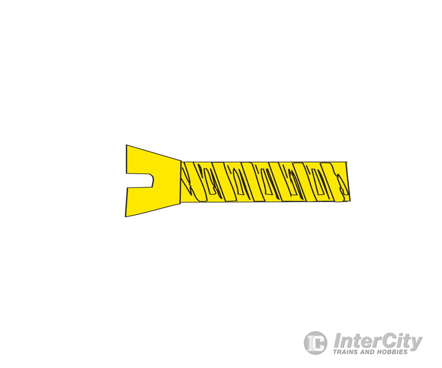 Woodland Scenics 842 Hob - Bits(R) 00 - 90 Flat Head Screws - Brass Pkg(5) - - 1/4’ Long Hardware