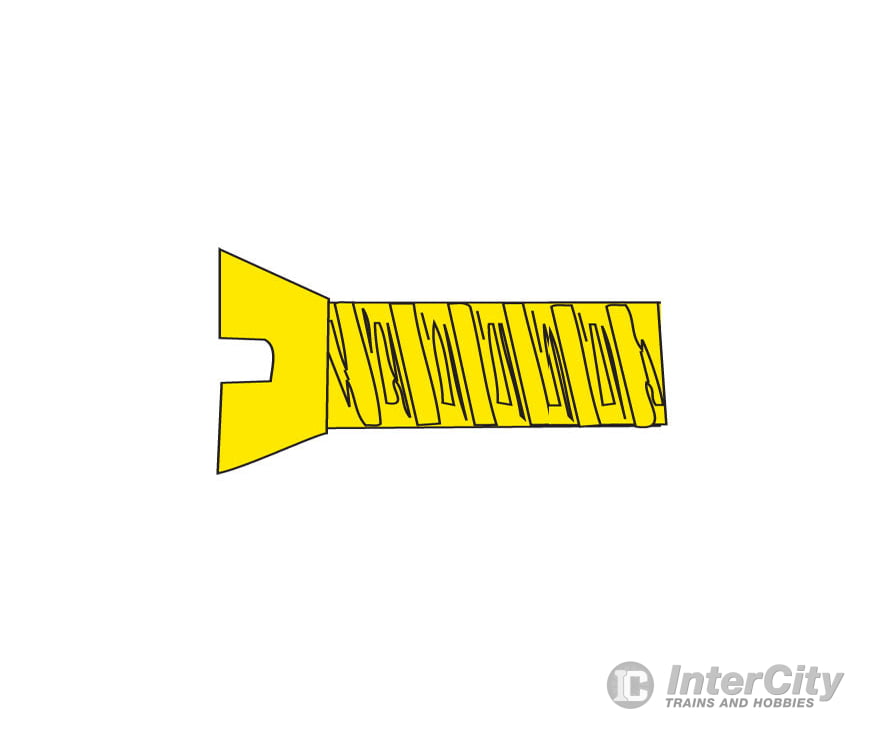 Woodland Scenics 850 Hob-Bits(R) 1-72 Flat Head Screws - Brass Pkg(5) -- 1/4’ Long Hardware &