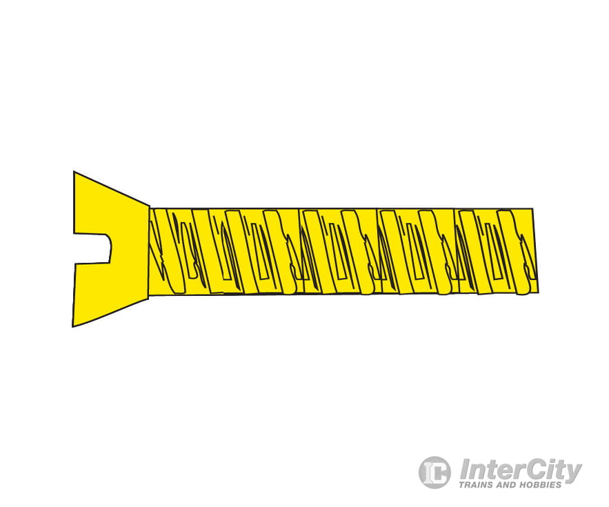 Woodland Scenics 852 Hob-Bits(R) 1-72 Flat Head Screws - Brass Pkg(5) -- 1/2’ Long Hardware &