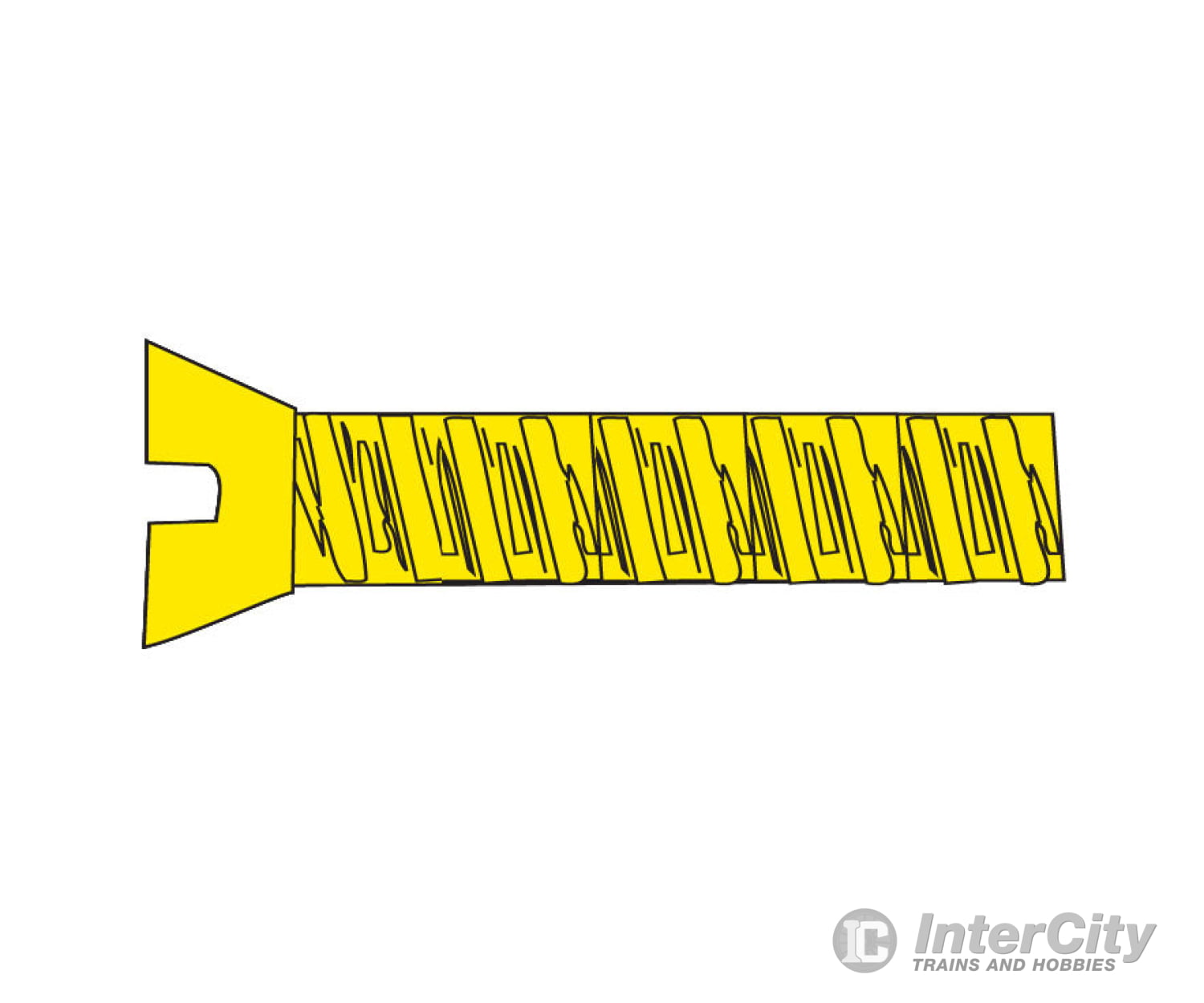 Woodland Scenics 852 Hob-Bits(R) 1-72 Flat Head Screws - Brass Pkg(5) -- 1/2’ Long Hardware &