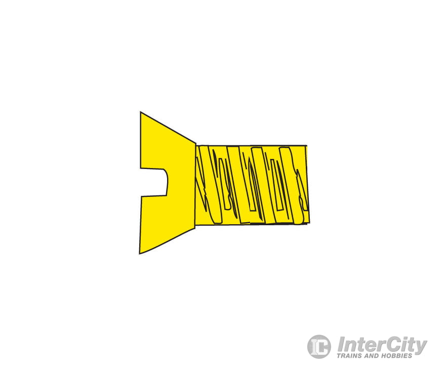 Woodland Scenics 853 Hob-Bits(R) 2-56 Flat Head Screws - Brass Pkg(5) -- 1/8’ Long Hardware &