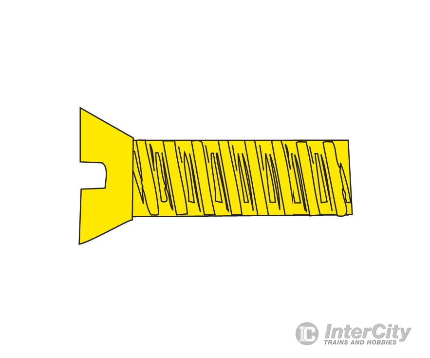 Woodland Scenics 855 Hob-Bits(R) 2-56 Flat Head Screws - Brass Pkg(5) -- 3/8’ Long Hardware &