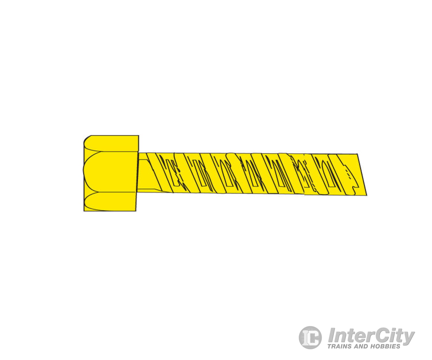 Woodland Scenics 863 Hob-Bits(R) 00-90 Hex Head Screws - Brass Pkg(5) -- 3/8’ Long Hardware &