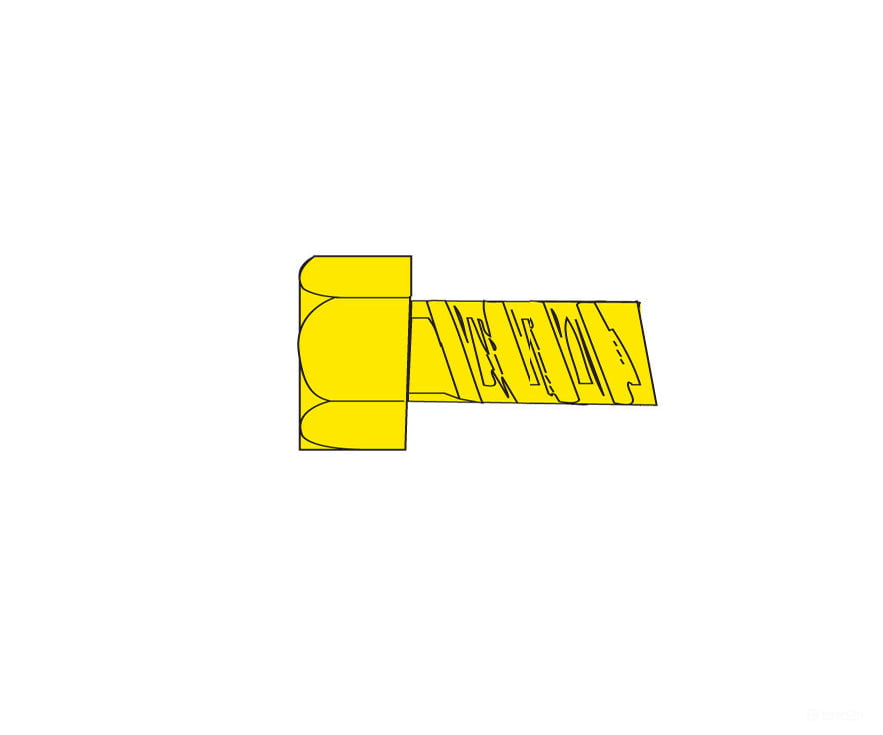 Woodland Scenics 865 Hob-Bits(R) 0-80 Hex Head Screws - Brass Pkg(5) -- 1/8’ Long Hardware &
