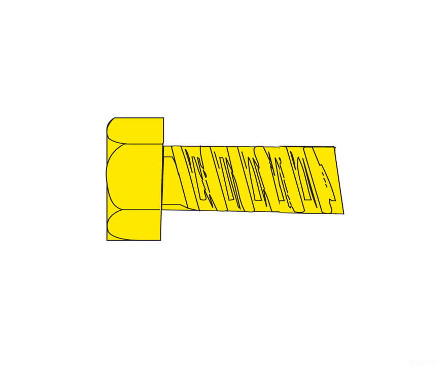 Woodland Scenics 870 Hob - Bits(R) 1 - 72 Hex Head Screws - Brass Pkg(5) - - 1/4’ Long Hardware &