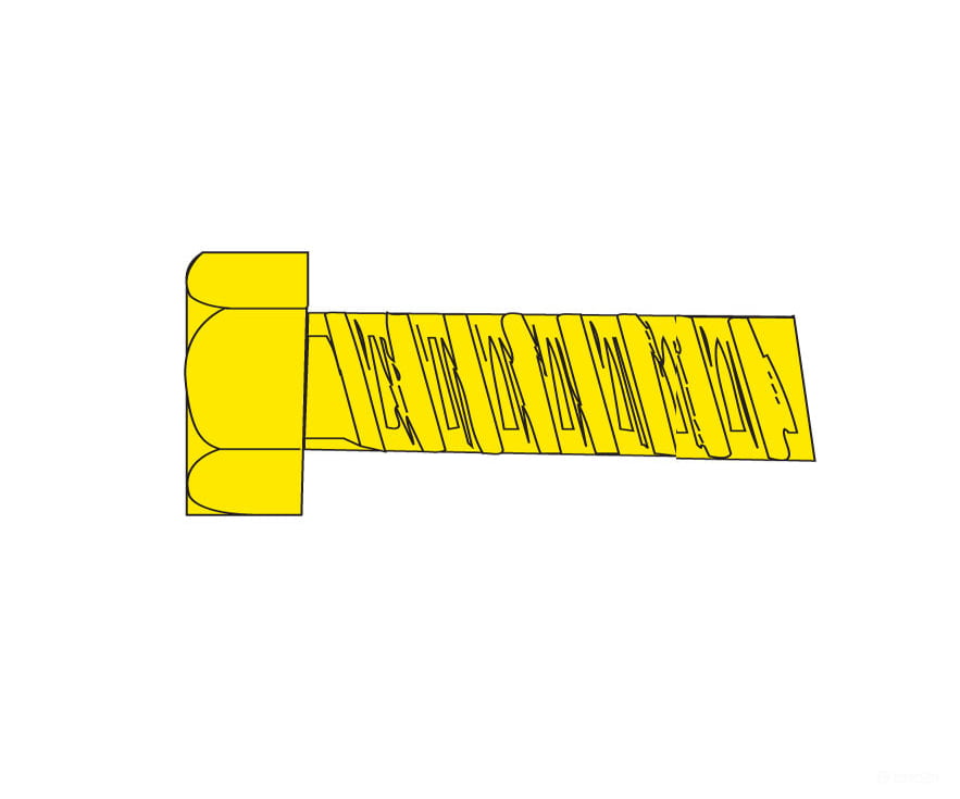 Woodland Scenics 871 Hob - Bits(R) 1 - 72 Hex Head Screws - Brass Pkg(5) - - 3/8’ Long Hardware &