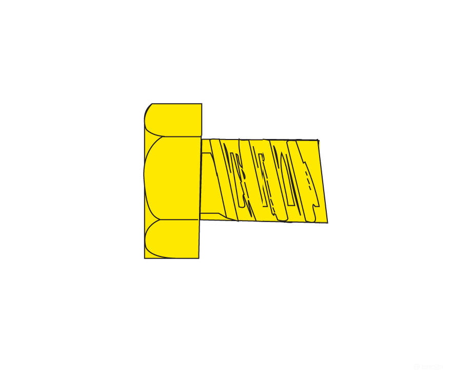 Woodland Scenics 873 Hob - Bits(R) 2 - 56 Hex Head Screws - Brass Pkg(5) - - 1/8’ Long Hardware &