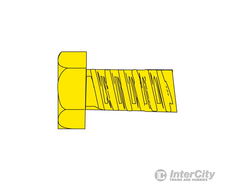 Woodland Scenics 874 Hob - Bits(R) 2 - 56 Hex Head Screws - Brass Pkg(5) - - 1/4’ Long Hardware &