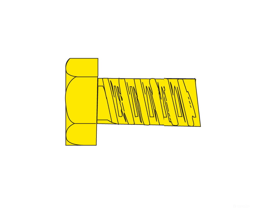 Woodland Scenics 874 Hob - Bits(R) 2 - 56 Hex Head Screws - Brass Pkg(5) - - 1/4’ Long Hardware &