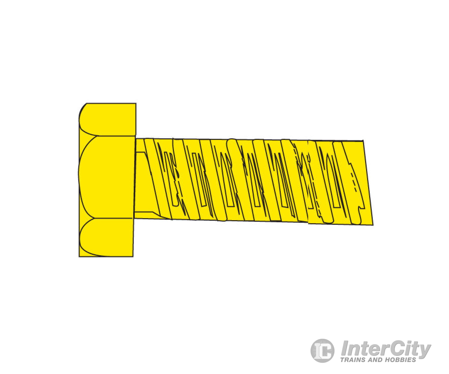 Woodland Scenics 875 Hob - Bits(R) 2 - 56 Hex Head Screws - Brass Pkg(5) - - 3/8’ Long Hardware &