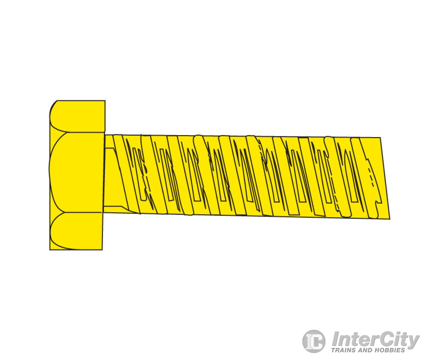 Woodland Scenics 876 Hob - Bits(R) 2 - 56 Hex Head Screws - Brass Pkg(5) - - 1/2’ Long Hardware &