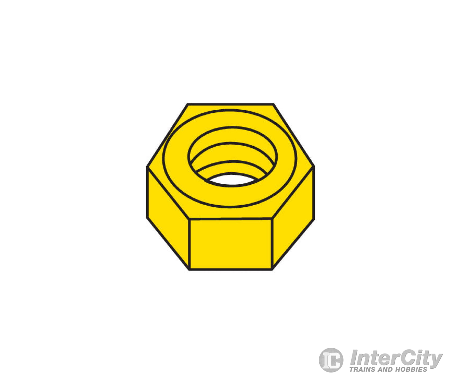 Woodland Scenics 882 Hob - Bits(R) Brass Hex Nuts - - #0 - 80 Hardware & Fasteners