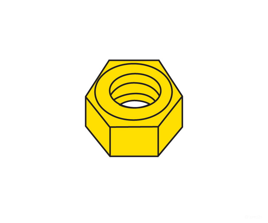 Woodland Scenics 882 Hob - Bits(R) Brass Hex Nuts - - #0 - 80 Hardware & Fasteners