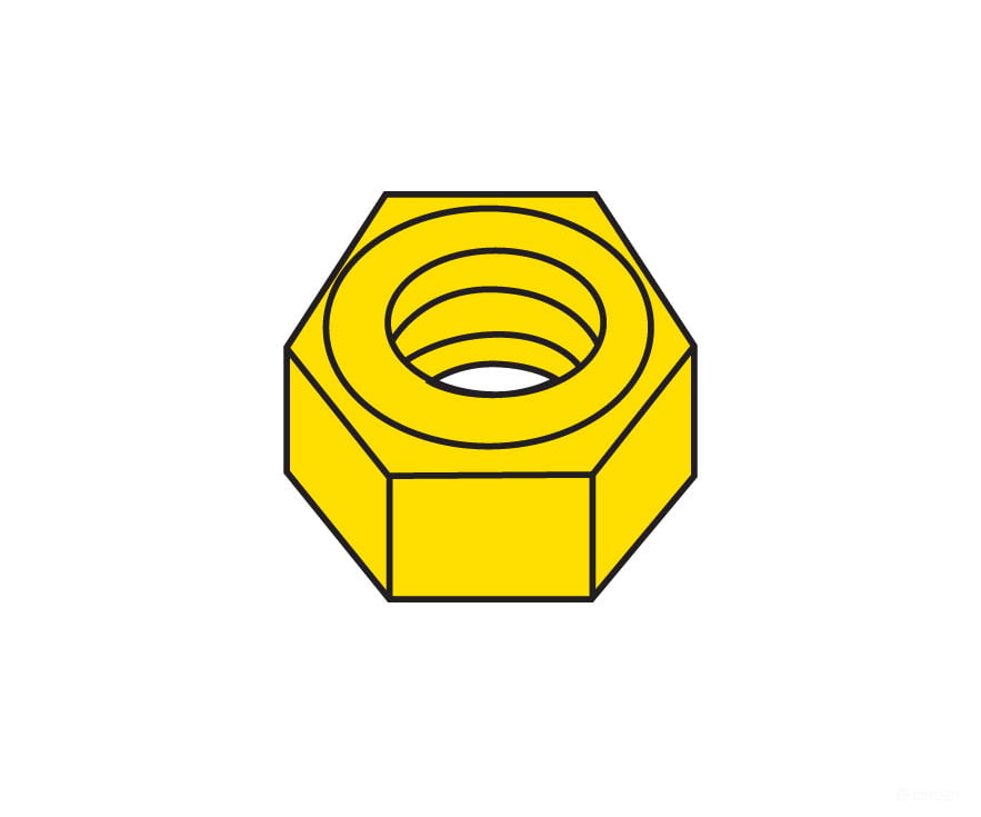 Woodland Scenics 883 Hob - Bits(R) Brass Hex Nuts - - #1 - 72 Hardware & Fasteners