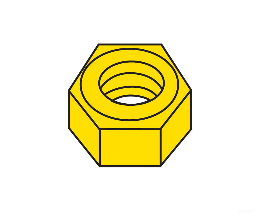 Woodland Scenics 884 Hob - Bits(R) Brass Hex Nuts - - #2 - 56 Hardware & Fasteners