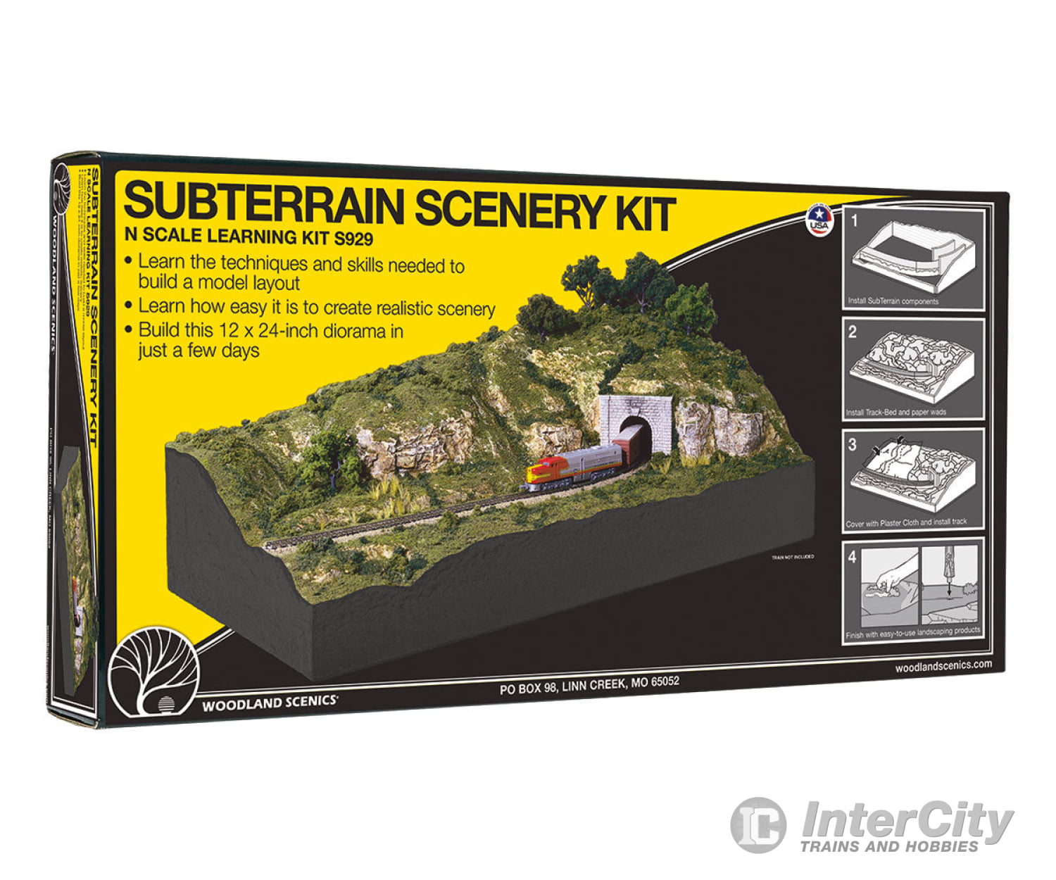 Woodland Scenics 929 Subterrain Scenery Kit (12’X24’ Diorama) Layout Kits