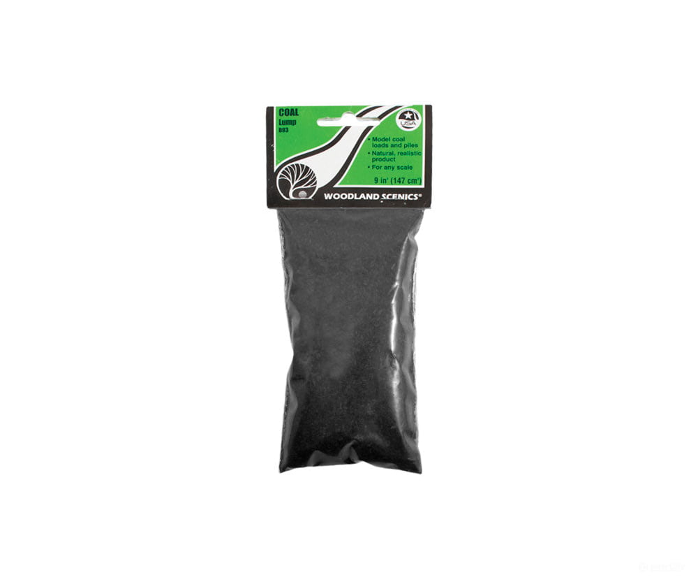 Woodland Scenics 93 Coal - Lump (6 Oz) Ballast & Roadbed