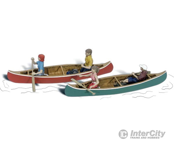 Woodland Scenics A2755 O Scale Canoe Figures