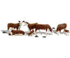 Woodland Scenics A2767 O Hereford Cows Train Figures