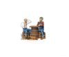 Woodland Scenics 2522 Scenic Accents(R) Figures - - Checker Players & Dog