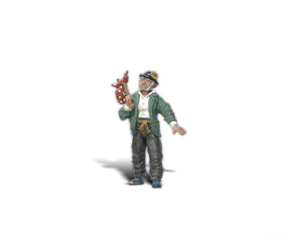 Woodland Scenics 2529 Scenic Accents(R) Figures - - Hobo W/Red Pouch
