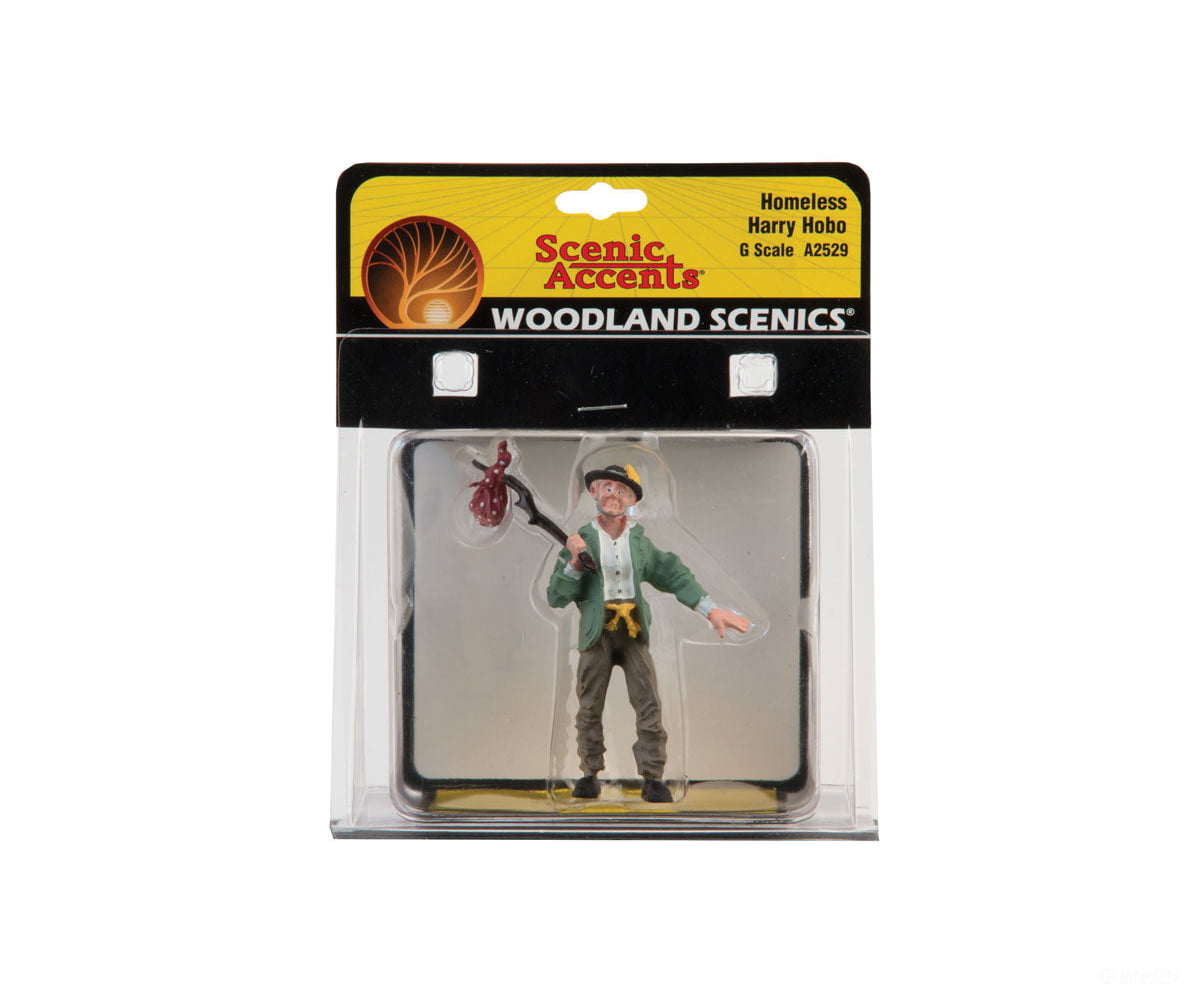 Woodland Scenics 2529 Scenic Accents(R) Figures - - Hobo W/Red Pouch