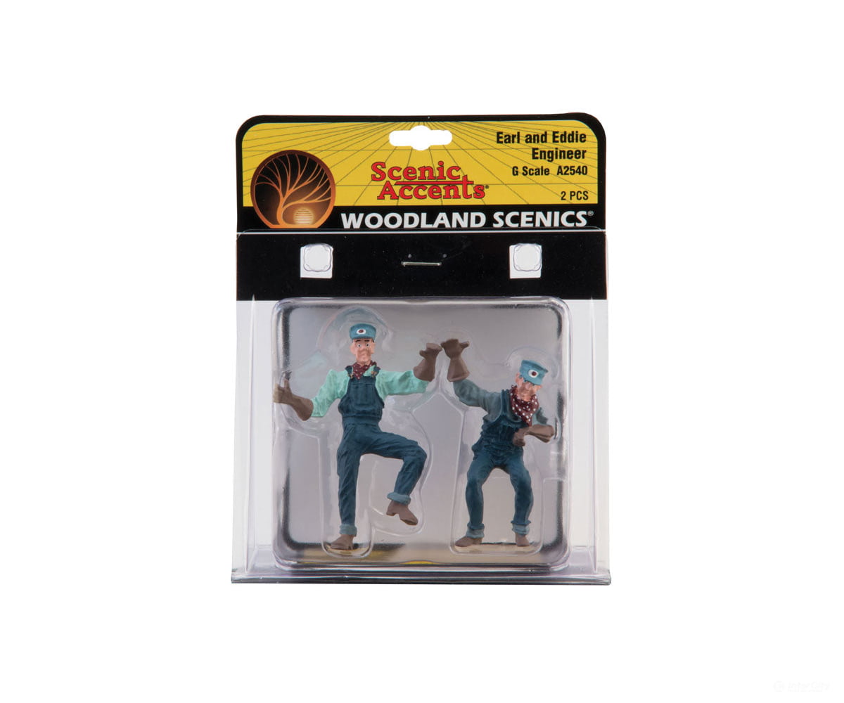 Woodland Scenics 2540 Scenic Accents(R) Figures - - Earl & Eddie Engineer