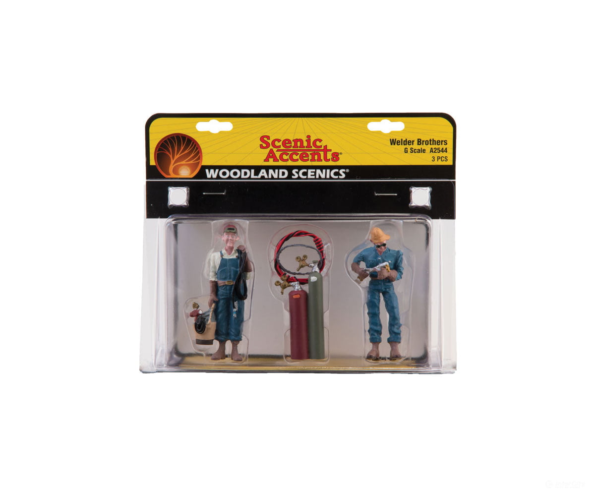 Woodland Scenics 2544 Scenic Accents(R) Figures - - Welder Brothers & Accessories Pkg(2)