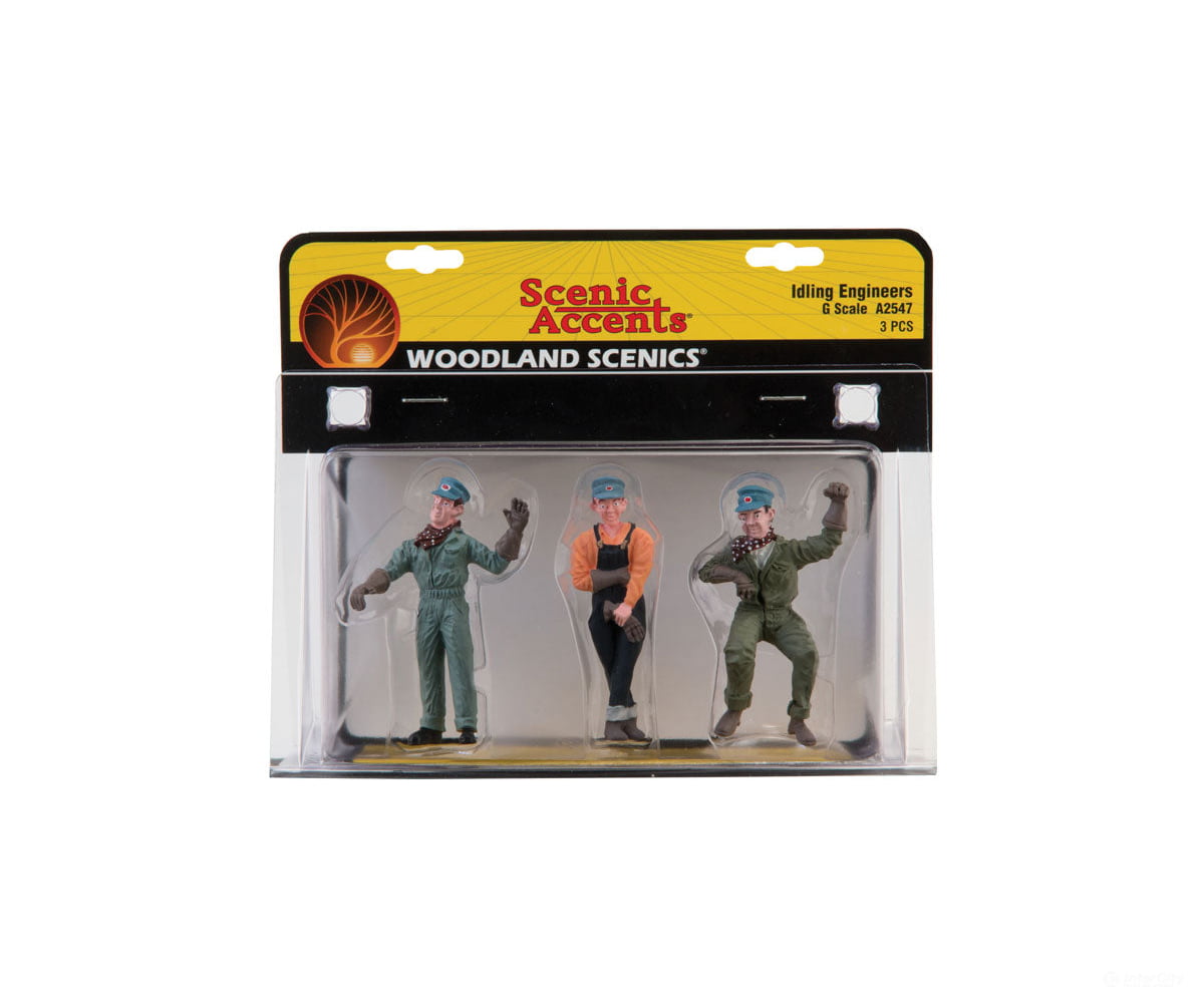 Woodland Scenics 2547 Scenic Accents(R) Figures - - Idling Engineers Pkg(3)