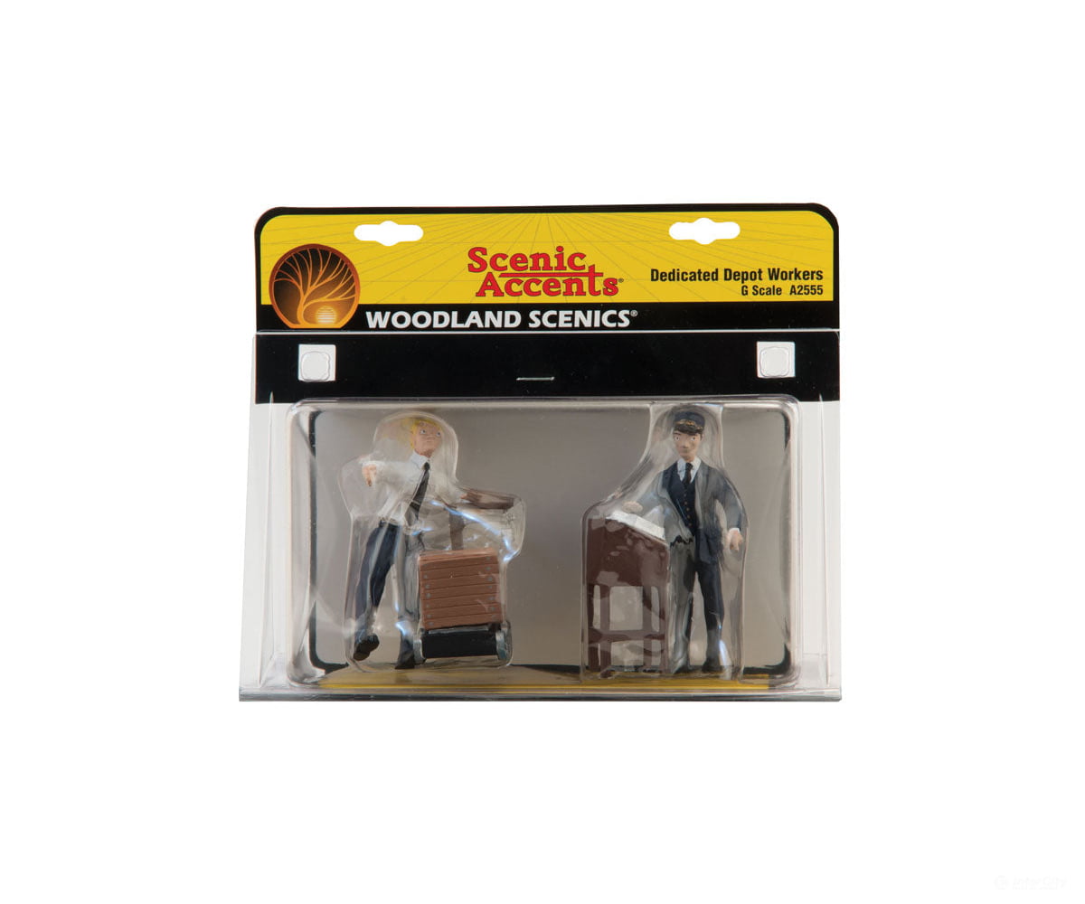 Woodland Scenics 2555 Scenic Accents(R) Figures - - Dedicated Depot Workers