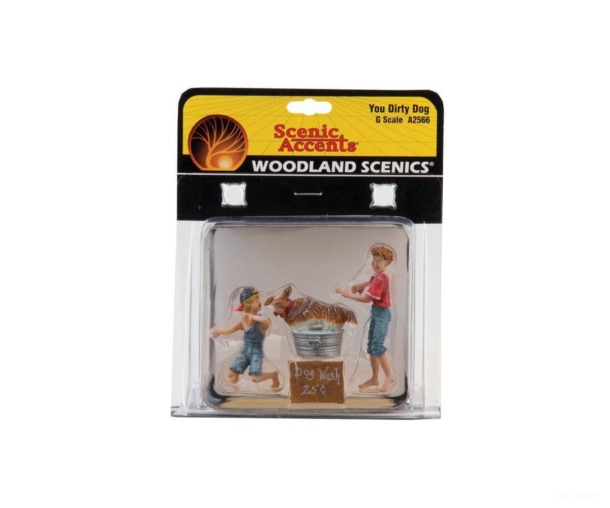 Woodland Scenics 2566 Scenic Accents(R) Figures - - You Dirty Dog