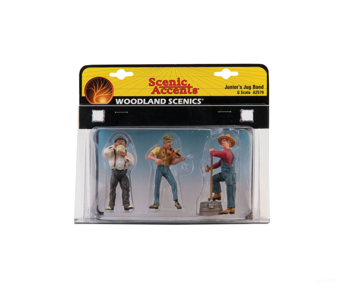 Woodland Scenics 2570 Scenic Accents(R) Figures - - Junior’s Jug Band