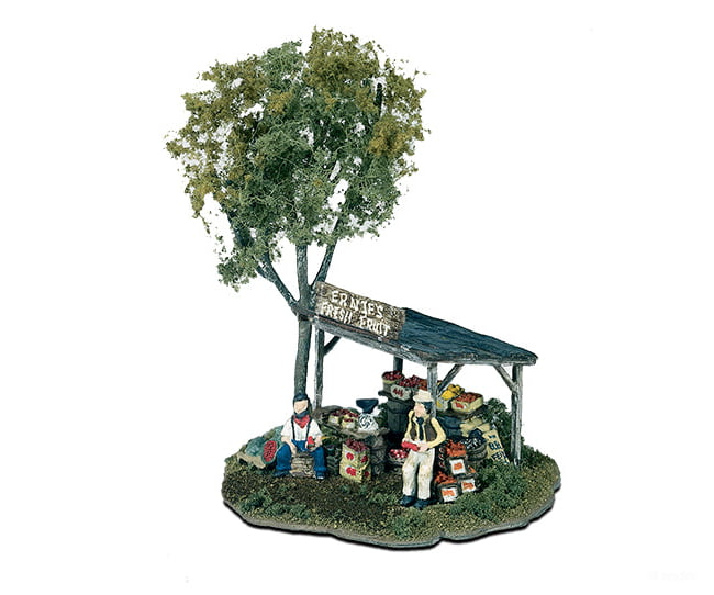 Woodland Scenics 109 Mini - Scene(Tm) Unpainted Metal Kit - - Ernie’s Fruit Stand Structures