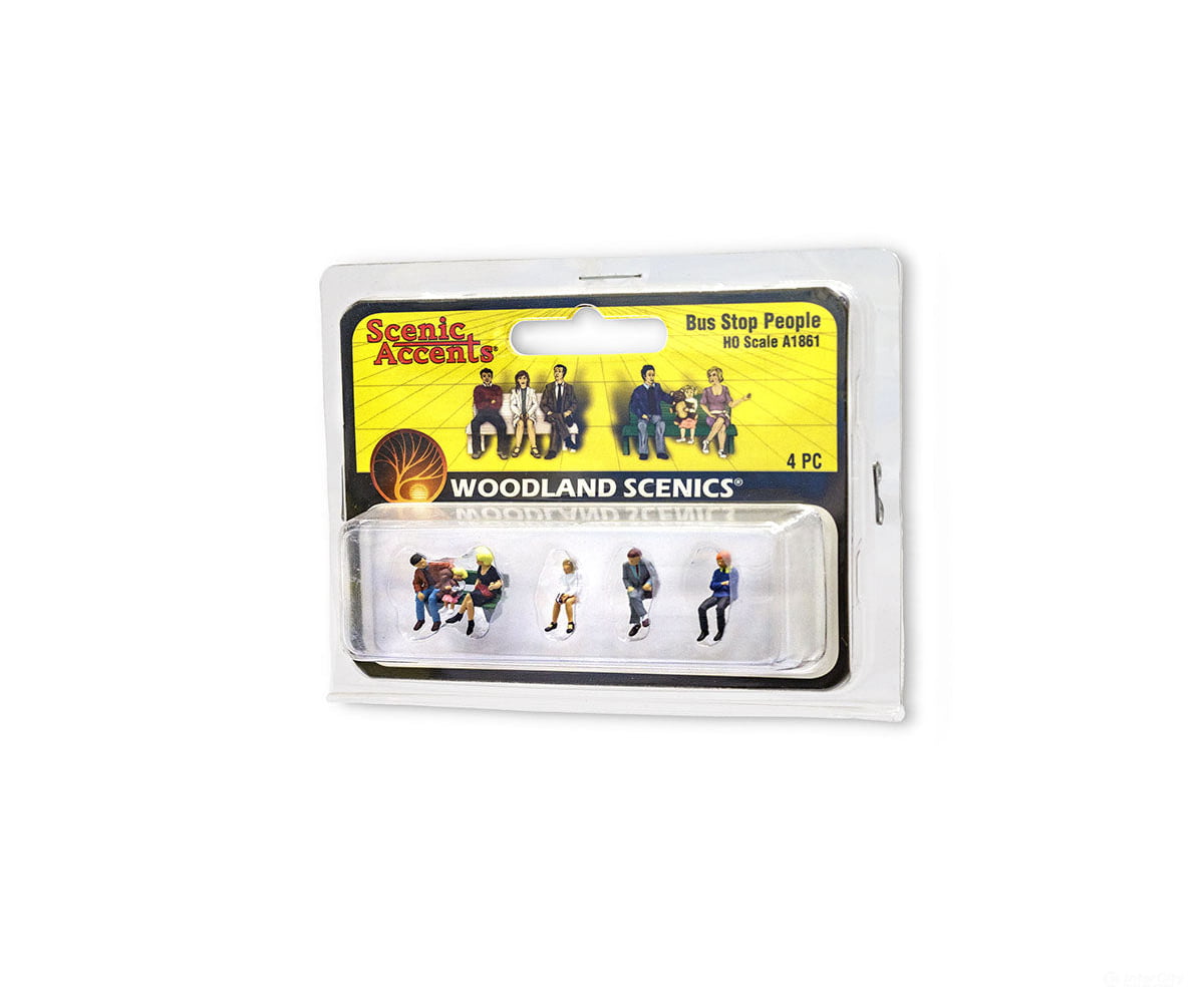 Woodland Scenics 1861 Bus Stop People Figures