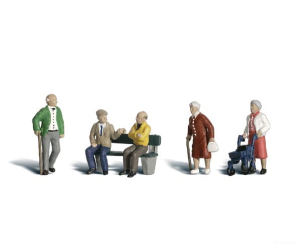 Woodland Scenics 1922 Senior Citizens Figures