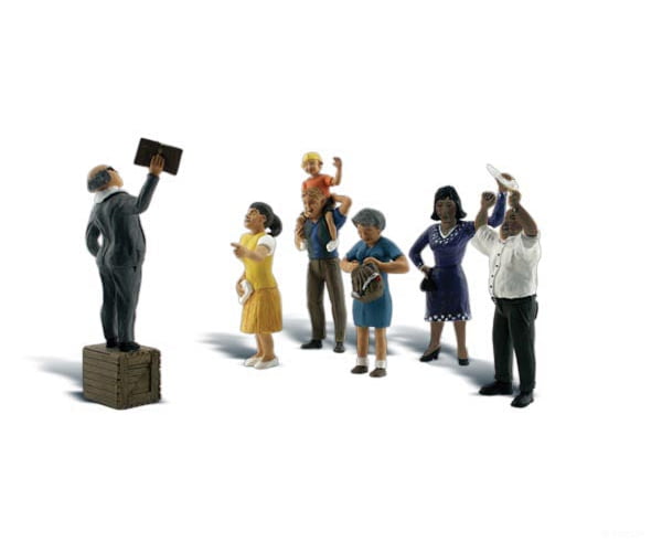 Woodland Scenics 1925 Sermon On The Crate Figures