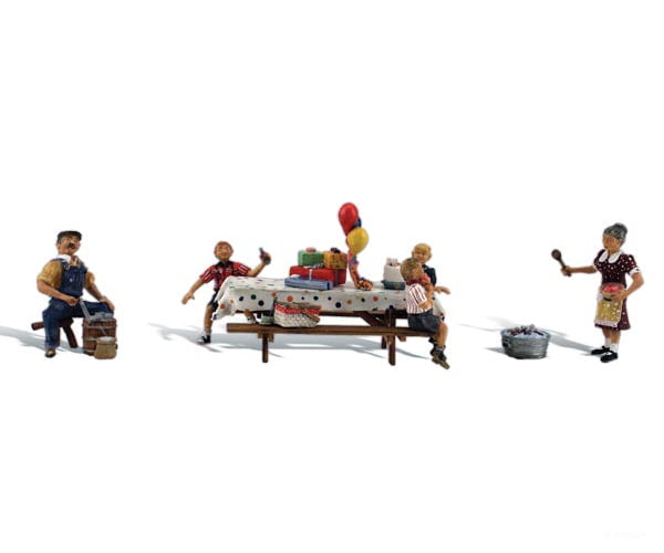 Woodland Scenics 1935 Backyard Birthday Figures