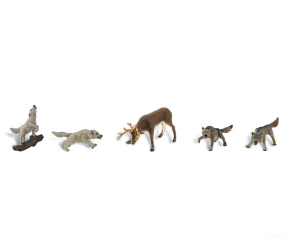 Woodland Scenics 1942 Wildlife Standoff Figures