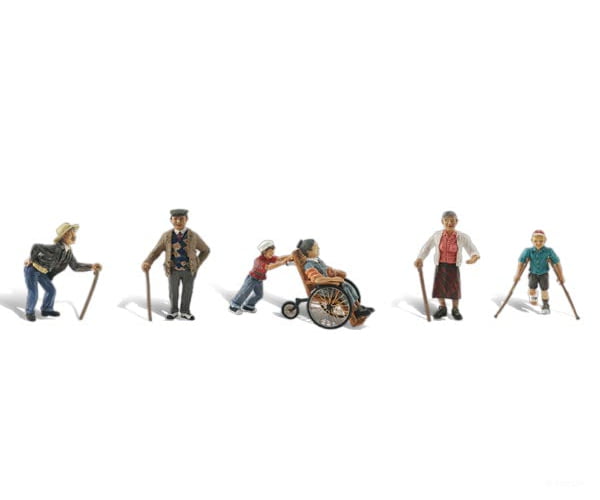 Woodland Scenics 1946 Physically Challenged Figures