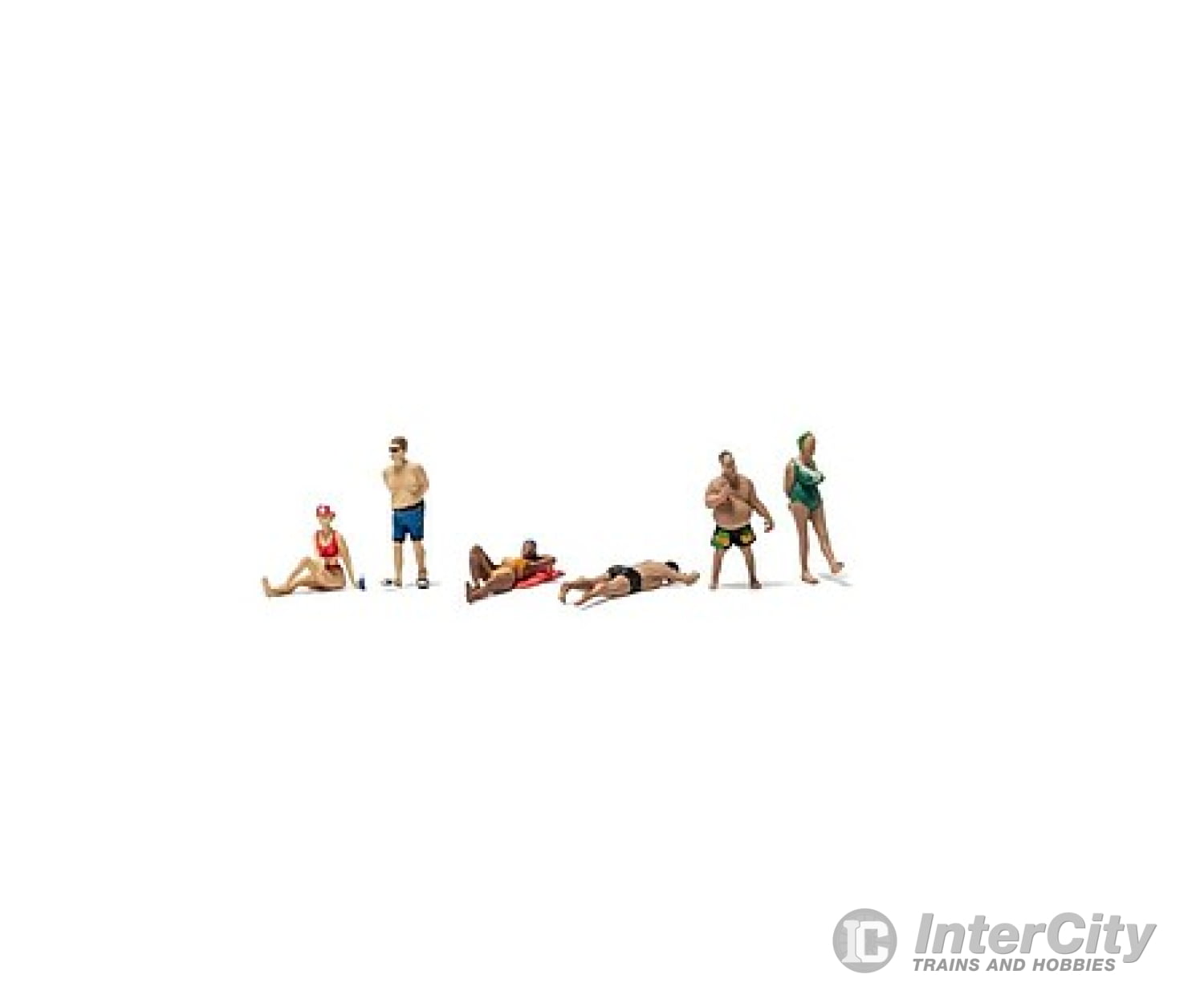 Woodland Scenics Ho 1962 Beach Goers - Scenic Accents(R) Pkg(4) Figures