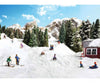 Woodland Scenics HO 1966 Children Sledding - Scenic Accents(R) - 5 Children Snowman Figures