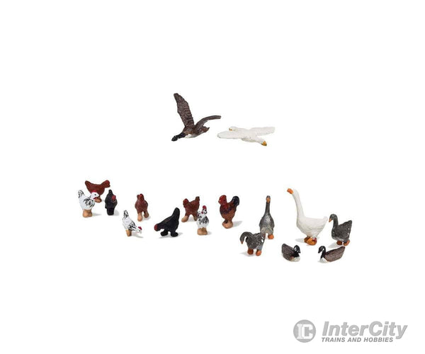 Woodland Scenics Ho 1968 Geese And Chickens - Scenic Accents(R) 8 9 Figures