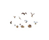 Woodland Scenics Ho 1970 Birds And Nests - Scenic Accents(R) 15 Pieces Plus 3 Figures