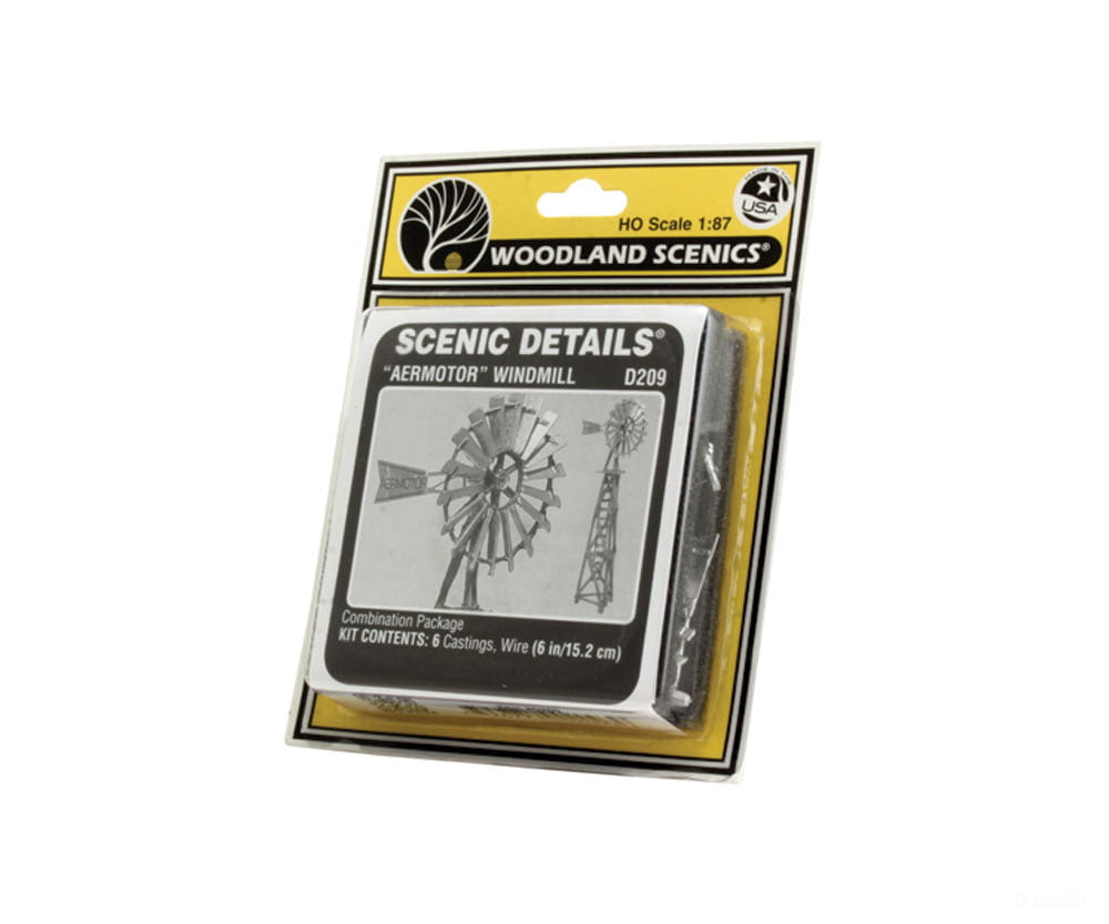 Woodland Scenics 209 Aermotor Windmill - Scenic Details(R) -- Metal Kit Unpainted Structures
