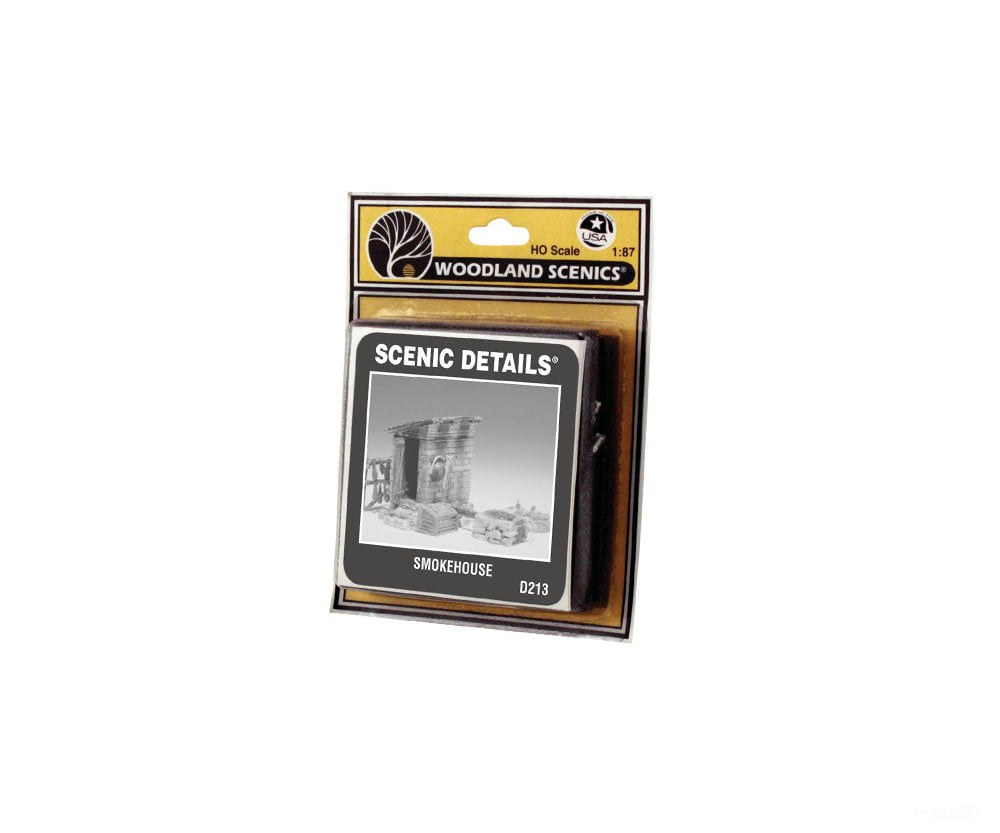 Woodland Scenics 213 Scenic Details(R) Structure Kit Smokehouse - 2 - 1/2 X 1 - 3/8’ 6.4 3.5Cm