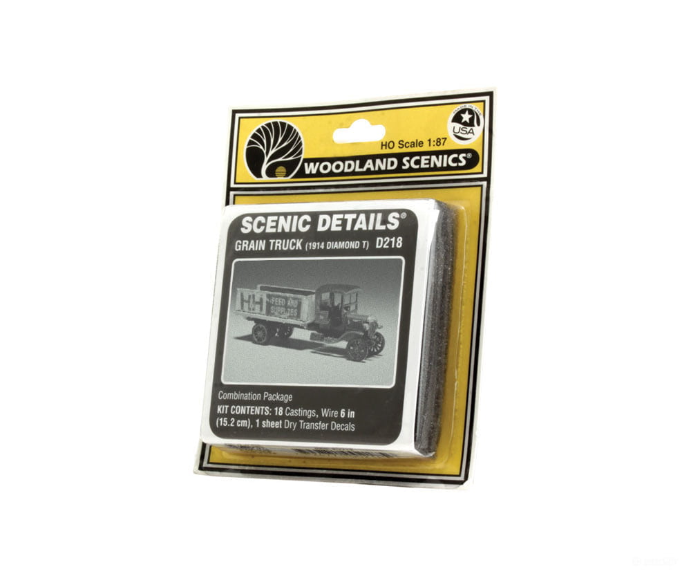 Woodland Scenics 218 1914 Diamond T Grain Truck - Metal Kit - - Undecorated Cars & Trucks