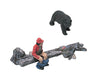 Woodland Scenics 227 Scenic Details(R) (Unpainted Metal Castings) - - The Bare Hunter & Black Bear