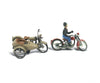 Woodland Scenics 228 Motorcycles W/Side Cars (Cast Metal Kit) & Trucks